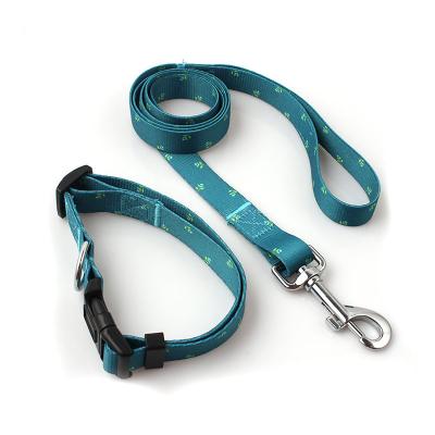 China Hot Selling Custom Logo Factory Durable Dog Collar And Leash Set for sale