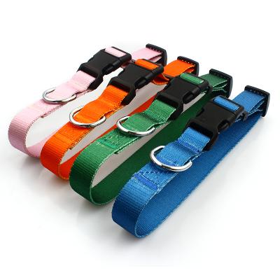 China Viable Custom Recycled Nylon Webbing Unique Male Handmade Dog Collars from rpet for sale