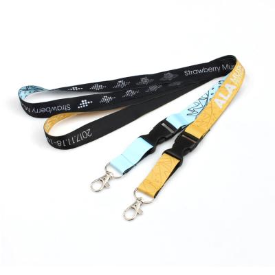 China Fashion No Minimum Cheap Sublimation Printed Lanyards With Custom Logo And ID Badge Backing for sale