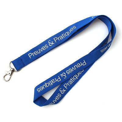 China Custom Multi Color Polyester Fashion Silk Screen Lanyards Lanyards Environmental Friendly ID Card Holder for sale