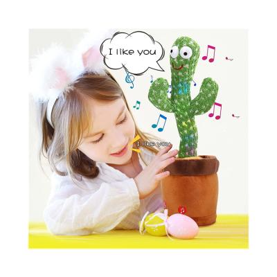 China Entertainment and Education Customized Cactus Children's Toys with Singing Recording Dance and Filling Function Creative Twist Dance Toy for sale