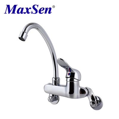 China High Basin Filigree Wall Mounted Thermostatic Faucet Stainless Steel Bathroom Vanity Faucets Chrome Brass Basin Faucet For Bathroom for sale