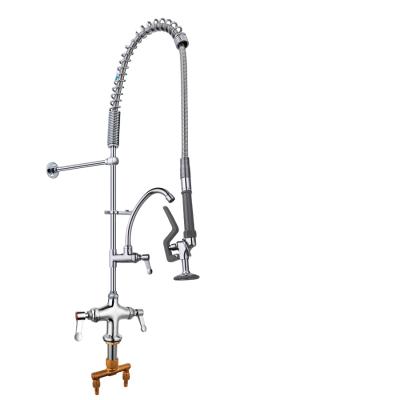 China Modern Hose Made Stainless Steel Pre Rinse Unit Faucet Chrome Plating Mini Pre Rinse Unit Faucet Brass Pre Rinse Unit Faucet With Hi for sale