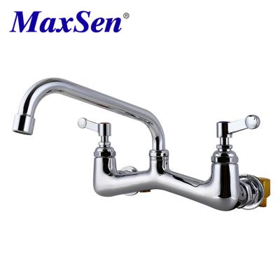 China Sense Faucets Step Down Commercial Kitchen Service Sink Faucet Spray Water Tap High Wall Mounted Vault Mixer Kitchen Faucet for sale