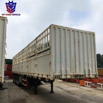 China Good Quality Semi Truck Trailer China Manufacturer Custom Used Fence Cattle Transport Truck Trailer Price for sale