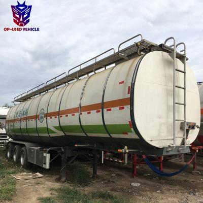 China Truck Trailer Second Hand Used Gasoline And Oil Tanker Semi Trailer for sale