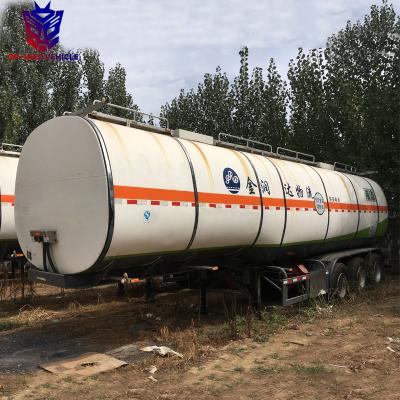 China Truck trailer used 3 axles 35000-60000 liters milk oil tank semi tanker truck trailer price for sale for sale