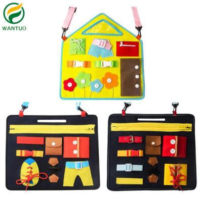 China Eco - Friendly Educational Learning Toys Felt Busy Board For Toddlers for sale