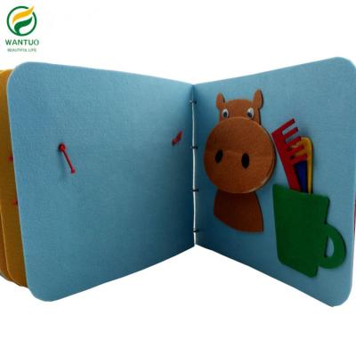 China Eco-Friendly Educational Sensory Busy Baby Activity Toys Quiet Felt Book for sale