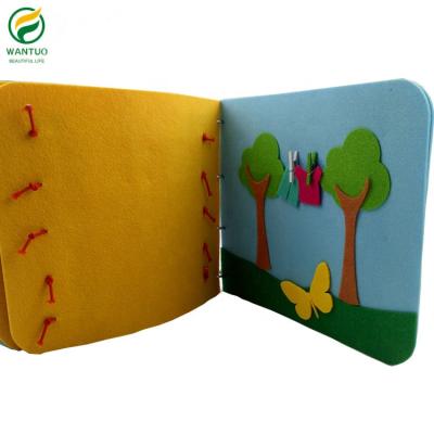 China Eco - Friendly Handmade Busy Baby Educational Quiet Felt Activity Book for sale