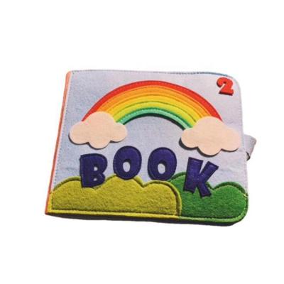 China Eco-Friendly Handmade Montessori My Quiet Space Book Baby First Education Felt Book for sale