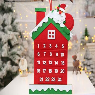 China Ant Felt Countdown Fashionable/Simple/Durable au kerst de natale de navidad de Advent Christmas Tree Advent Calendar for sale