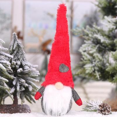 China Eco-Friendly Wool Felt Doll Hat Mini Christmas Ornament Old Man Gift Christmas Decoration Dwarf Doll Ornament for sale