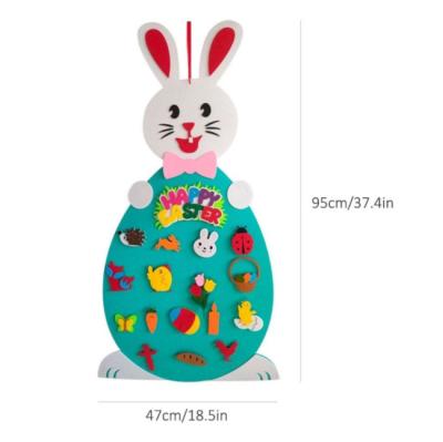 China Eco-Friendly Felt 2022 Commercial Giant Home Decor Rabbit Running Craft Easter Rabbit Wholesale Home Decorations Giant Decor for sale