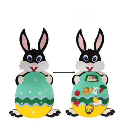 China 2022 Happy Promotion Egg Cover Decoration Eco - Friendly Felt Easter Bunny Rabbit for sale