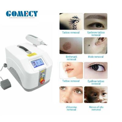 China 1000W draagbare Nd YAG laser tatoeage verwijdering machine met aanraakscherm Te koop