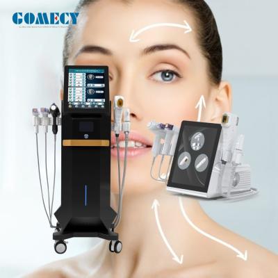 China Vertical Multifunctional Skin Tightening Machine Smooth Wrinkles Face Slim Skin RF Wrinkles Remove Acnes 12d Hifu en venta