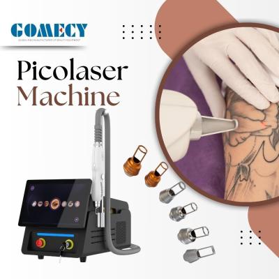 China Máquina de remoção de tatuagens a laser de picosecundo Nd Yag Máquina de remoção de tatuagens Picolaser Laser Pico Q-switch Máquina de peeling a laser de carbono à venda