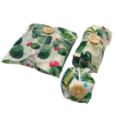 China Green Life / Sustainable 100% Pure Natural Reusable / Waterproof Food Grade Sandwich Wrap for sale