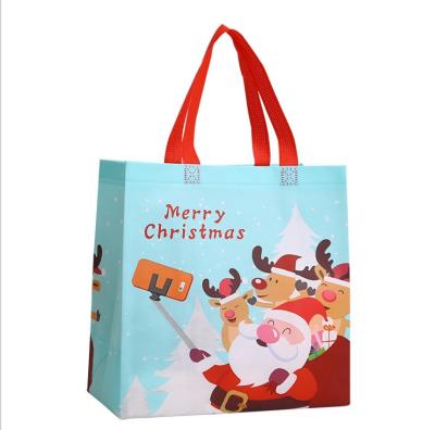 China Who respects the environment; Recyclable; Reusable Custom Shiny Nonwoven Shopping Tnt Eco Reusable Glitter Rose Gold Golden Metallic Laminated Christmas Gift Tote Bag for sale