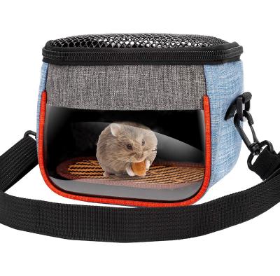 China Gold Breathable Hamster Squirrel Chinchilla Hedgehog Portable Adorable Honey Bag Glider Carry Bag Oblique Cross Items for sale