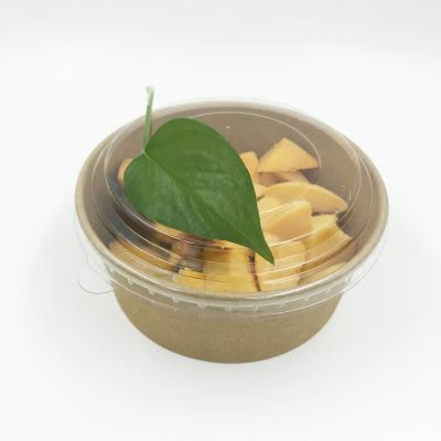 China Disposable Disposable Kraft Paper Bowl Salad Bowl 400ml 500ml 750ml 900ml 1000ml 1300ml 1800ml for sale