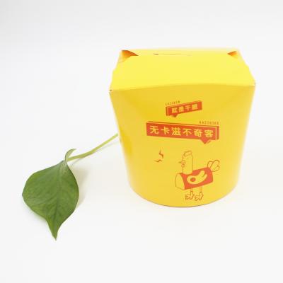 China Takeaway Supplies Disposable Noodle Snack Box Round Bottom Box for sale