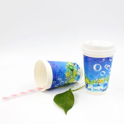 China 12oz Disposable Disposable Beverage Paper Cup for sale