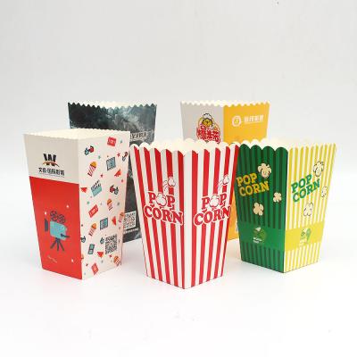 China 32oz Popcorn Paper Box Disposable Collapsible Popcorn Tub for sale