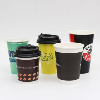 China Double Wallpaper Disposable Tea Cup Disposable Coffee Cup for sale