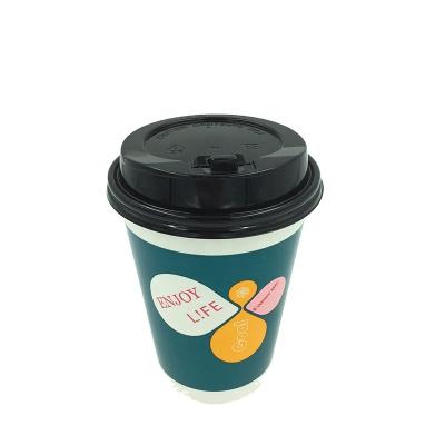 China Single Wall Custom Printed Cinema Supplies Disposable Drinking Paper Cup And Plastic Lid for sale