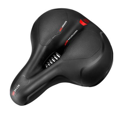 China Bicycle seat with highly elastic foam of springs with reflection bicycle seat with highly elastic foam of springs with reflection most comfortable thickened cycling saddle for sale