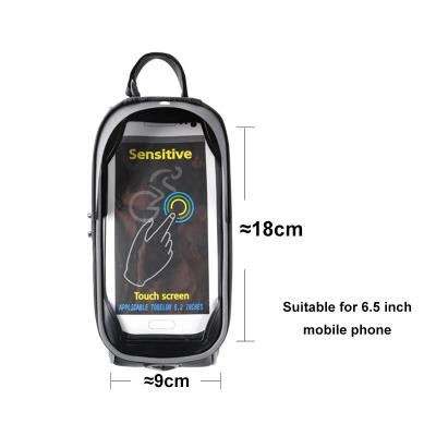 China Lightweight Barrier Design Bike Phone Mount Bag Front Frame Bag Bike Handlebar Bicycle Touch Screen Mobile Phone Holder Waterproof for sale