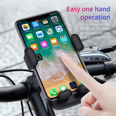 China 360 Degree Rotation Bike Mobile Phone Holder Adjustable Waterproof Motorcycle Mount for sale