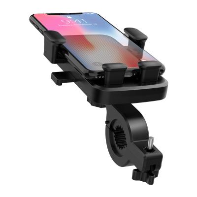 China 2021 Adjustable New One Key Auto Lock Bike Phone Holder 360 Degree Rotation Motorcycle Phone Holder for sale