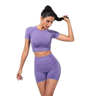 China High Quality Breathable Yoga Suit Women Yoga Suit Hot Selling Fashion Breathable Two-Piece Suit for sale