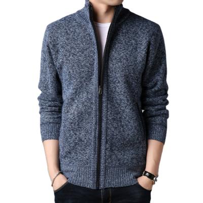 China new Anti-wrinkle hot in the neck sweater men's cardigan sports sweat sweater men's wool knitted sweater knits men's sweater for sale