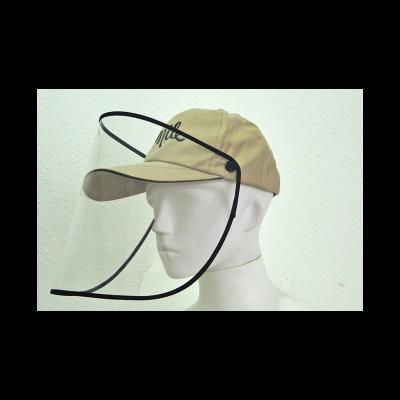 China Manufacturer Low Price Character Casual Cotton Cap Beige With Word Black Smile Baseball Caps (With Removable Face Mask) For Skiing for sale