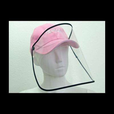 China High Quality Sensitive Low Moq Cotton Hat Delicate Pink With Word Peace White Fishermen's Hats (With Removable Face Mask) For Business for sale