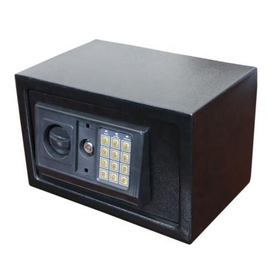 China Mini Low Carbon Structural Steel Metal Security Money Safe Box Compartment Code Safe for sale