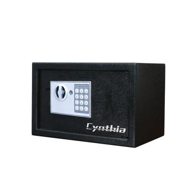 China Home Storage Mini Safe Hotel Room Safe Box Keeping Pistol Cash Gun Hidden Digital Safe Box for sale