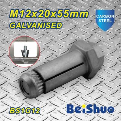 China Carbon steel  Zinc plated Hot dip Galanised Expansion Hex Anchor Bolt Grade 8.8 for sale