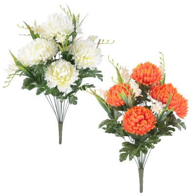 China Europe Chrysanthemum Decorative Artificial Flowers Outdoor Handmade Flowers Wholesale Artificial Flowers for sale