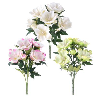 China Europe artificial flowers for cemetery peony artificial handmade flowers outdoor flowers wholesale for sale