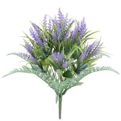 China Europe Lavender Plants Artificial Flowers Plastic Purple Lavender Flowers For Home Decor Handmade Flowers Wholesale for sale