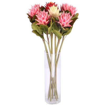 China Europe Bouquet Silk Flower Bridal Proteas For Wedding Centerpiece Decoration Artificial Tropical Plants for sale