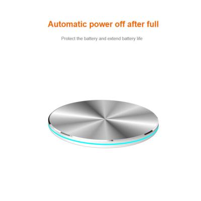 China Head Table Shark 10W Qi Wireless Light Blue Wireless Charger Pad LED Fast Charging Radio Charging iPhone for sale