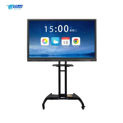 China 55/65/75/85inch all in one touch conference machine interactive flat panel smart board digital interactive whiteboard for office 75inches for sale