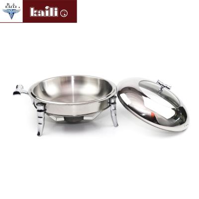 China Wholesale Round Electric Food Warmer Pot Buffet Stove Stainless Steel Portion Chafing Dish Electric Food Warmer for sale