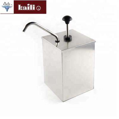 China Hotel/restaurant/buffet wholesale new arrival 1/2/3 heads stainless steel condiment tomato pump sauce dispenser for sale